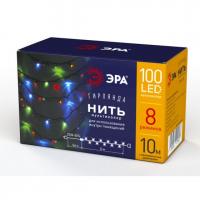 ENIN-10M ЭРА Гирлянда LED Нить 10 м мультиколор 8 режимов, 220V, IP20 (60/720)