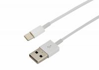 Кабель USB-A – Lightning, 2,4А, 1м, ПВХ, белый, оригинал (чип MFI) REXANT