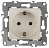 12-2101-02 ЭРА Розетка 2P+E Schuko, 16АХ-250В, Эра12, слоновая кость