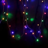 Гирлянда светодиодная Нить 12м 120 LED МУЛЬТИКОЛОР черный каучук IP67 постоянное свечение 230В соединяется нужен блок 315-000 NEON-NIGHT