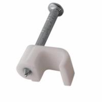 Крепеж кабеля плоский 4х2 мм, белый (20 шт/уп) REXANT