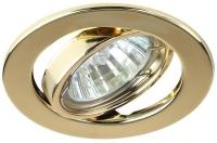 ST2A GD Светильник ЭРА штампованный поворотный MR16,12V, 50W золото (1/100)