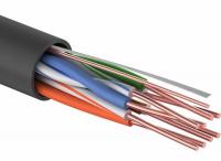 Кабель витая пара омедненный, U/UTP, CCA, CAT 5e, PE, 4PR, 24AWG, OUTDOOR, SOLID, черный, 305м PROconnect