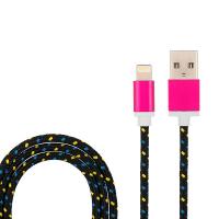 Кабель USB-A – Lightning, 2,4А, 1м, нейлон, серый REXANT