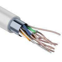 Кабель витая пара F/UTP, CAT 5e, PVC, 4PR, 24AWG, INDOOR, SOLID, серый, 305м, REXANT