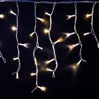 Гирлянда светодиодная Бахрома (Айсикл) 4,0х0,6м 128 LED БЕЛЫЙ белый каучук, 3,3мм IP67 эффект мерцания 230В нужен блок 315-001 NEON-NIGHT