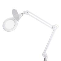 Лупа на струбцине круглая 5D с подсветкой 84 SMD LED, ø178мм, белая REXANT