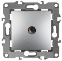 12-3101-03 ЭРА Розетка TV одиночная, Эра12, алюминий
