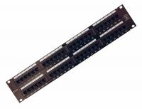 Панель коммутационная 19", 2U, 48 портов, UTP, RJ-45, CAT 5e REXANT