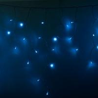 Гирлянда светодиодная Бахрома (Айсикл) 4,8х0,6м 176 LED СИНИЙ прозрачный ПВХ IP65 постоянное свечение 230В нужен блок 303-500-1 NEON-NIGHT