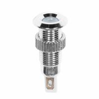 Индикатор металл Ø8 12В белый LED (GQ8F-D)  REXANT