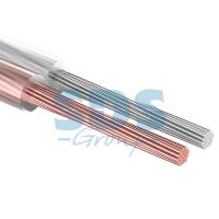 Кабель акустический 2х1,50мм², прозрачный SILICON, мини-бухта 5м REXANT