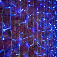 Гирлянда светодиодная Занавес 2х1,5м 360 LED СИНИЙ белый ПВХ IP65 постоянное свечение 230В блок в комплекте NEON-NIGHT