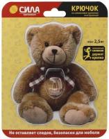СИЛА Крючок на силикон. крепл. 12х14.5, TEDDY, до 2,5 кг. [SHT12-S1C-12] (24/288/1152)