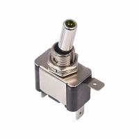 Тумблер 12V 20А (3c) ON-OFF однополюсный с зеленой LED подсветкой (ASW-07D) REXANT
