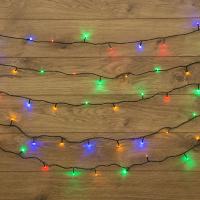 Гирлянда Твинкл-Лайт 20 м, темно-зеленый ПВХ, 160 LED, цвет мультиколор