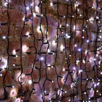 Гирлянда светодиодная Занавес 2х1,5м 360 LED БЕЛЫЙ черный КАУЧУК IP67 постоянное свечение 230В блок в комплекте NEON-NIGHT