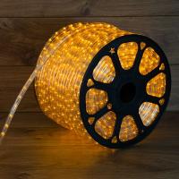 Дюралайт LED трехжильный 230В 13мм 36 LED/м ЖЕЛТЫЙ свечение с динамикой модуль 4м бухта 100м NEON-NIGHT