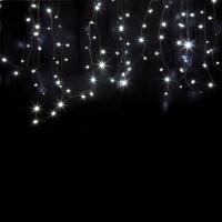 Гирлянда светодиодная Нить 20м 200 LED БЕЛЫЙ черный каучук IP67 постоянное свечение 230В соединяется нужен блок 315-000 NEON-NIGHT