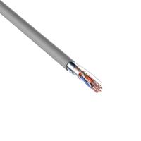 Кабель витая пара F/UTP, CAT 5е, PVC, 4PR, 24AWG, INDOOR, SOLID, серый, 100м PROconnect