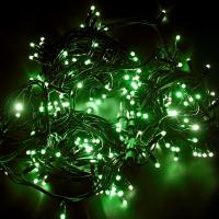 Гирлянда светодиодная Нить 20м 200 LED ЗЕЛЕНЫЙ черный каучук IP67 постоянное свечение 230В соединяется нужен блок 315-000 NEON-NIGHT