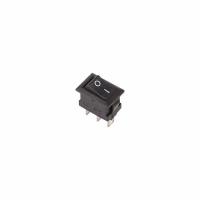 Переключатель клавишный 250В 3А (3с) ON-ON черный Micro REXANT