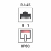 Розетка сетевая LAN, на стену, 1 гнездо 8Р8С (RJ-45), CAT 5e REXANT