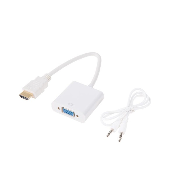Переходник штекер HDMI - гнездо VGA, провод + шнур стерео 3,5мм REXANT