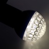 Лампа светодиодная, диаметр 50мм, E27, 9 LED, 1Вт, ТЕПЛЫЙ БЕЛЫЙ, прозрачная колба, 230В NEON-NIGHT