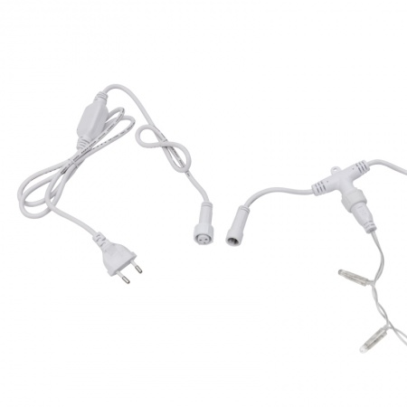 Гирлянда светодиодная Занавес 2х3м 448 LED БЕЛЫЙ прозрачный ПВХ IP65 постоянное свечение 230В нужен блок 303-500-1 NEON-NIGHT