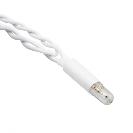 Гирлянда светодиодная Бахрома (Айсикл) 2,4х0,6м 88 LED БЕЛЫЙ белый ПВХ IP65 эффект мерцания 230В нужен блок 303-500-1 NEON-NIGHT
