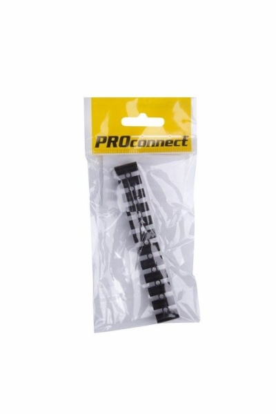 Колодка клеммная КВ-6 PROconnect, 6А, 6 мм², PP (полипропилен), черная, индивидуальная упаковка, 1 шт.