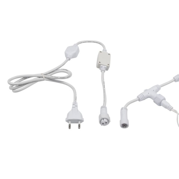 Гирлянда светодиодная Занавес 2х1,5м 360 LED ЖЕЛТЫЙ белый ПВХ IP65 эффект мерцания 230В блок в комплекте NEON-NIGHT