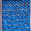 Гирлянда светодиодная Сеть 2х1,5м 288 LED БЕЛЫЙ/СИНИЙ черный ПВХ IP65 свечение с динамикой 230В контроллер в комплекте NEON-NIGHT