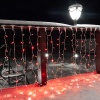 Гирлянда светодиодная Занавес 2х1,5м 192 LED КРАСНЫЙ прозрачный ПВХ IP65 постоянное свечение 230В блок в комплекте NEON-NIGHT