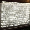 Гирлянда светодиодная Сеть 2х1,5м 288 LED БЕЛЫЙ прозрачный ПВХ IP65 свечение с динамикой 230В блок в комплекте NEON-NIGHT