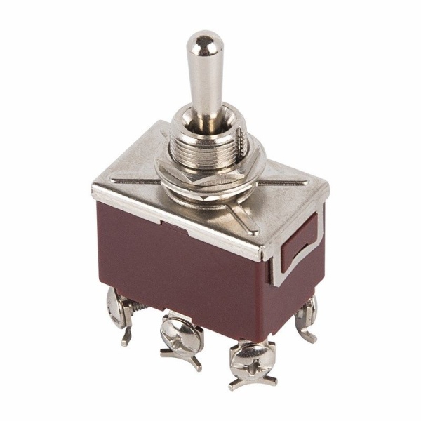 Тумблер 250V 15А (6c) (ON)-OFF-(ON) двухполюсный  (KN-223)  REXANT