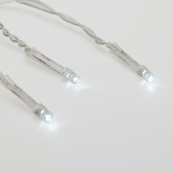 Гирлянда Светодиодный Дождь 1.5х1.5 м 144 LED, прозрачный ПВХ, с контроллером, холодное белое свечение NEON-NIGHT