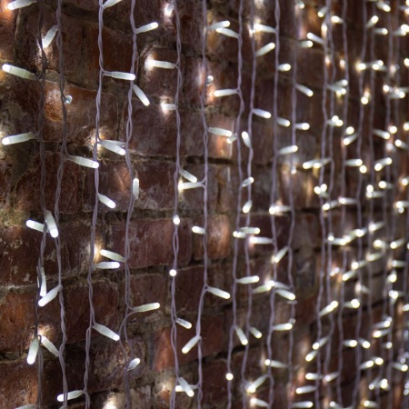Гирлянда светодиодная Занавес 2х1,5м 300 LED БЕЛЫЙ белый ПВХ IP65 постоянное свечение 230В нужен блок 303-500-1 NEON-NIGHT