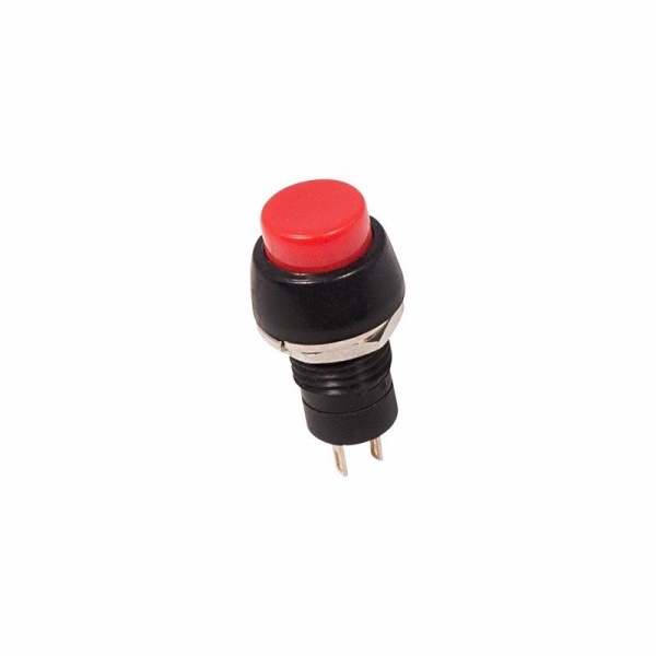 Выключатель-кнопка 250V 2А (2с) ON-OFF красная Micro (PBS-20А) REXANT