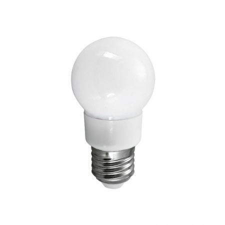 Лампа светодиодная, диаметр 50мм, E27, 9 LED, 3Вт, RGB, матовая колба, 230В NEON-NIGHT