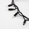 Гирлянда светодиодная Кластер 10м 400 LED ТЕПЛЫЙ БЕЛЫЙ черный каучук IP67 постоянное свечение 230В нужен блок 315-000 NEON-NIGHT