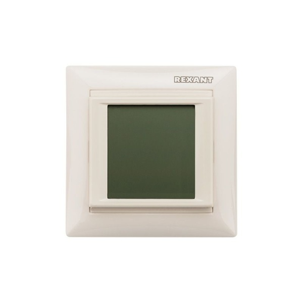 Терморегулятор цифровой RX-421H сенсорный, программируемый, совместим с Legrand серии Valena, бежевый REXANT