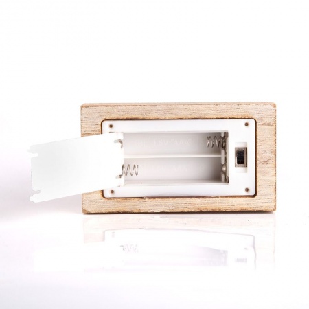 Деревянная фигурка с подсветкой Елочка 9x5x19 см