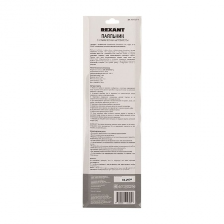Паяльник с керам. нагревателем, серия Comfort, 25Вт, 230В, блистер REXANT