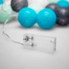 Тайские фонарики Северное сияние 3,5 м, прозрачный ПВХ, 20 LED, теплый белый
