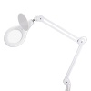 Лупа на струбцине круглая 5D с подсветкой 84 SMD LED, ø178мм, белая REXANT