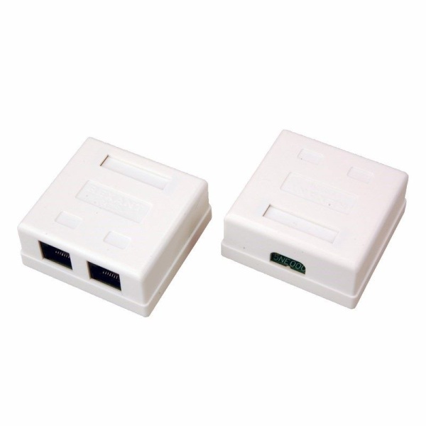 Розетка сетевая LAN, на стену, 2 гнездо 8Р8С (RJ-45), CAT 5е REXANT