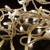 Гирлянда светодиодная Нить 10м 100 LED ТЕПЛЫЙ БЕЛЫЙ белый ПВХ IP65 эффект мерцания 24В соединяется NEON-NIGHT нужен трансформатор 531-100/531-311/531-312