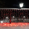 Гирлянда светодиодная Занавес 2х1,5м 192 LED КРАСНЫЙ прозрачный ПВХ IP65 постоянное свечение 230В блок в комплекте NEON-NIGHT